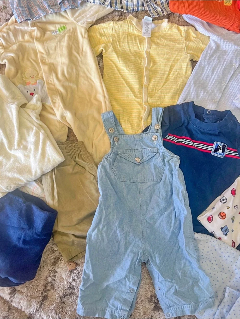 Vintage Y2K Baby Boy Clothes Lot 3-12M Carter’s Fisher Price Cherokee 90s 2000s